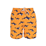 Orange Orca's- Men's Designer Swim Shorts