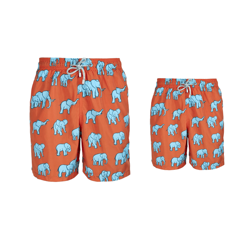 Red Elephants Swim Shorts Bundle