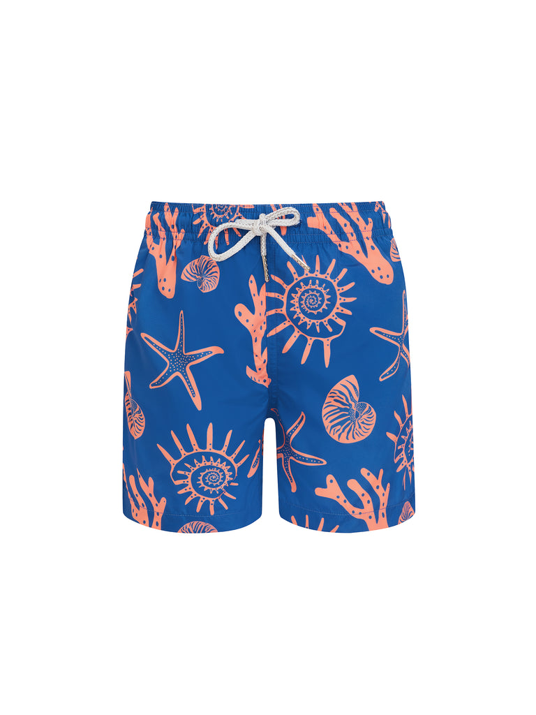 Navy Sea Life Baby Swim Shorts