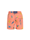 Peach Macaw Baby Swim Shorts