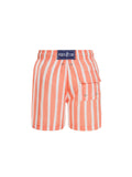 Orange & White Stripe Baby Swim Shorts