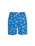 Blue Red Panda Men's Swim Shorts