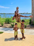 Yellow Parrot - Boy's Swim Shorts