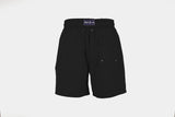 Plain black designer swim shorts for boys