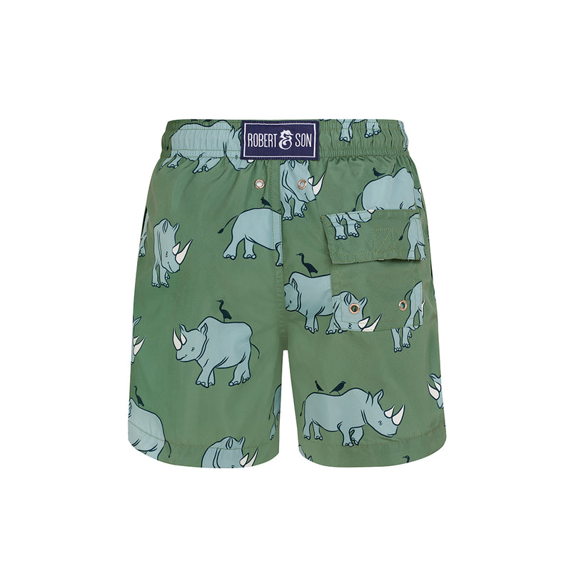 Green Rhino- Boys Swim Shorts