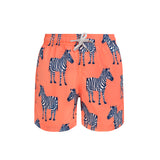 Peach Zebra - Boys Swim Shorts