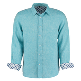 Mens Tobias shirt, Turquoise