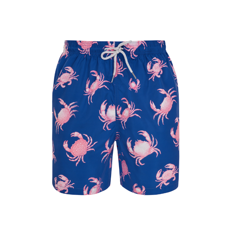 Navy Crabs - Men's Designer Swim Shorts