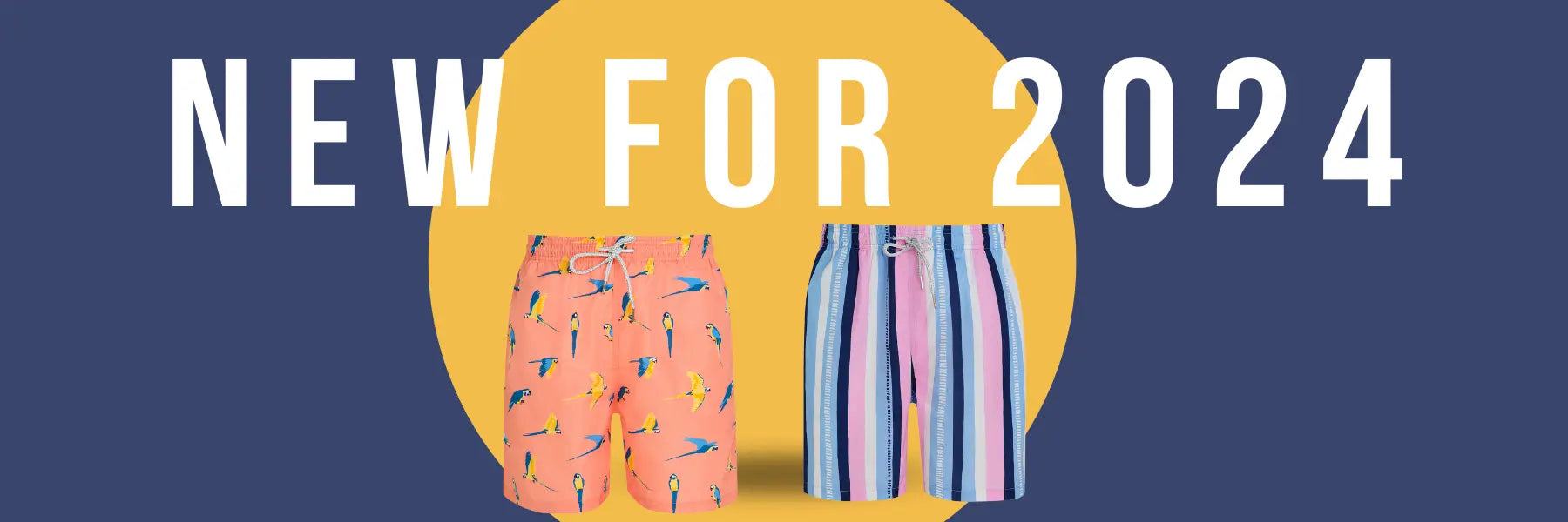 Two pairs of stylish swim shorts for men