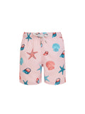 Pink Shell Starfish Baby Swim Shorts