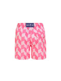 Pink Zigzag Baby Swim Shorts