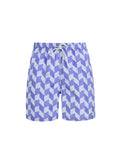 Blue Zigzag Men's Swim Shorts