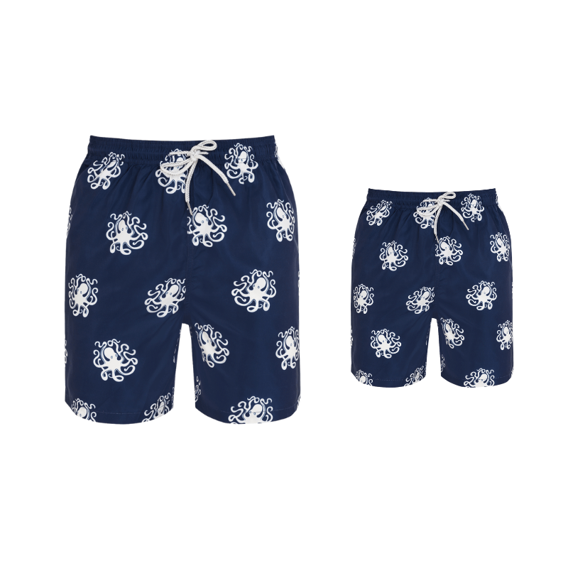 Navy Octopus Swim Shorts Bundle
