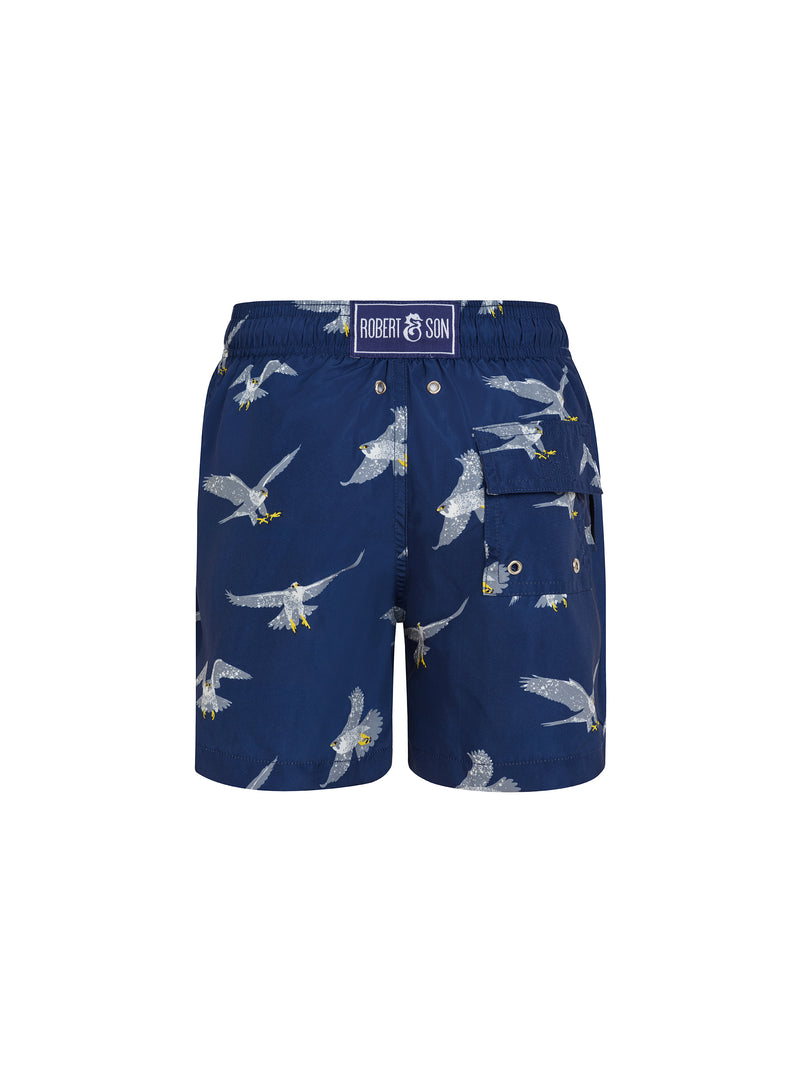 Navy Peregrine Falcon Baby Swim Shorts