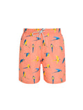 Peach Macaw Men's Swim Shorts