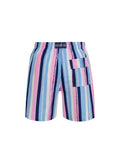 Pink Multistripe Men's Swim Shorts
