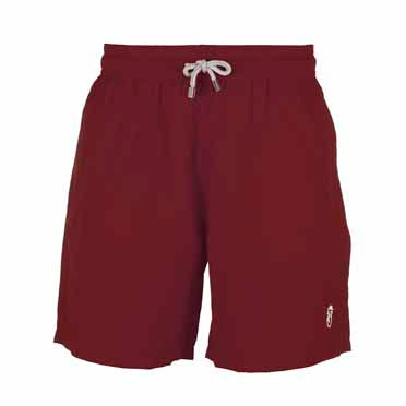 Burgundy Plain - Boys Swim Shorts, - RobertandSon