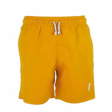 Father and Son Designer Swim Shorts, Yellow Plain - RobertandSon