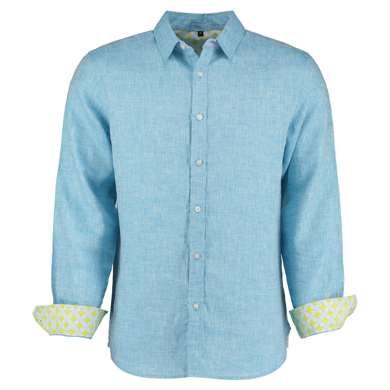 Mens Tobias Shirt, Light Blue - RobertandSon