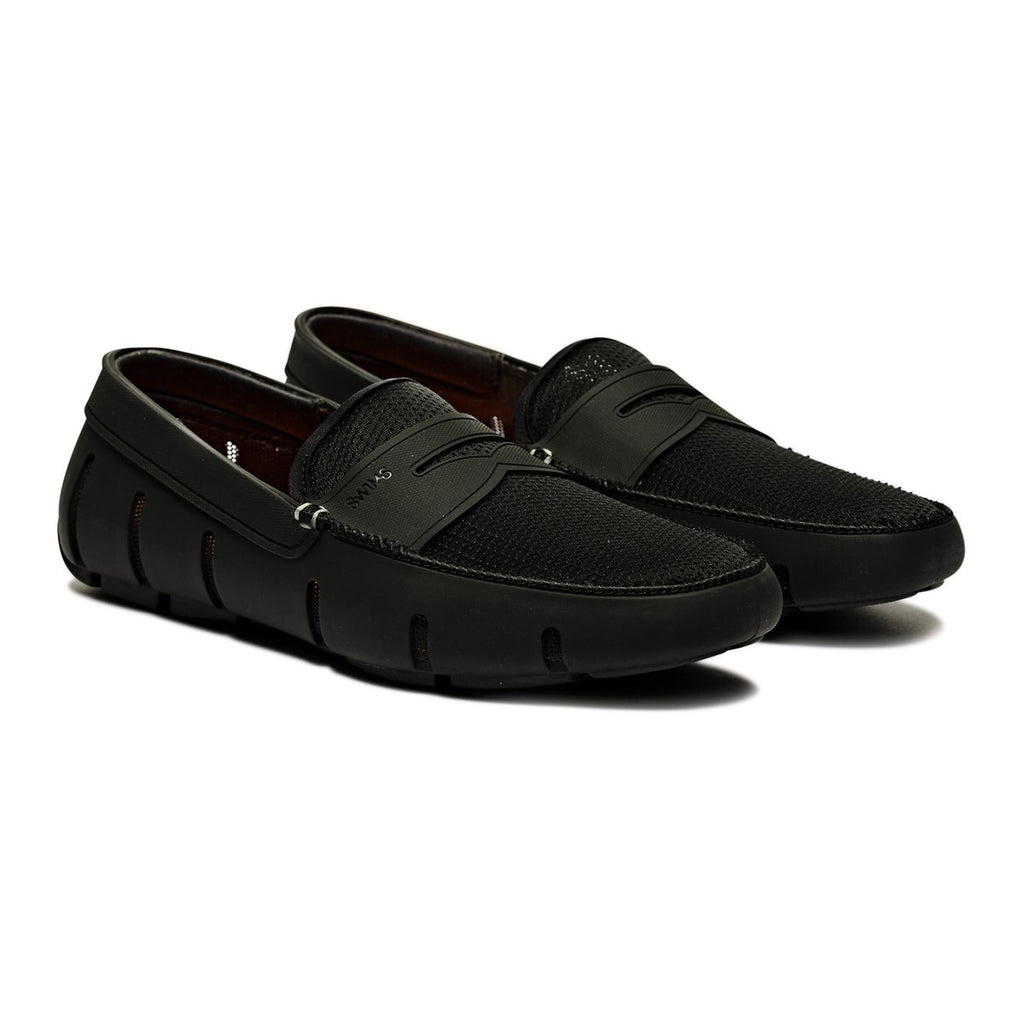 Mens Swims Black Penny Loafer - RobertandSon