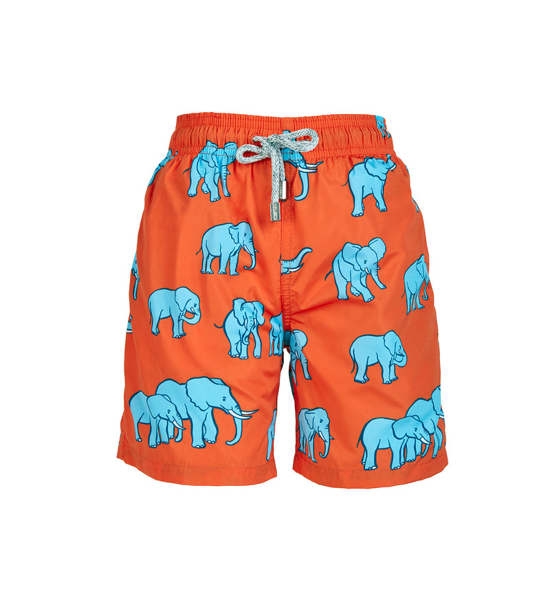 Red Elephants - Boy's Swim Shorts