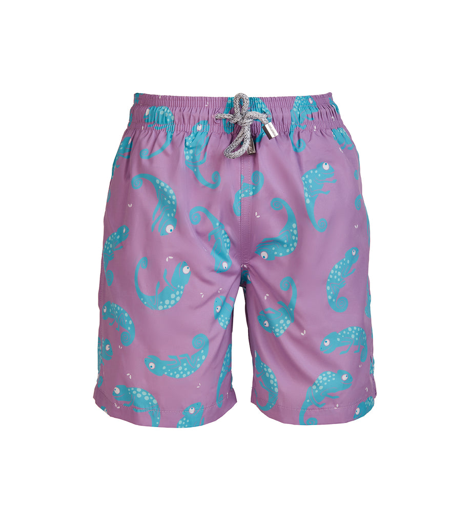 Lilac Chameleon - Boy's Swim Shorts