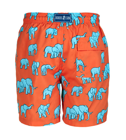 Red Elephants - Men's Designer Swim Shorts