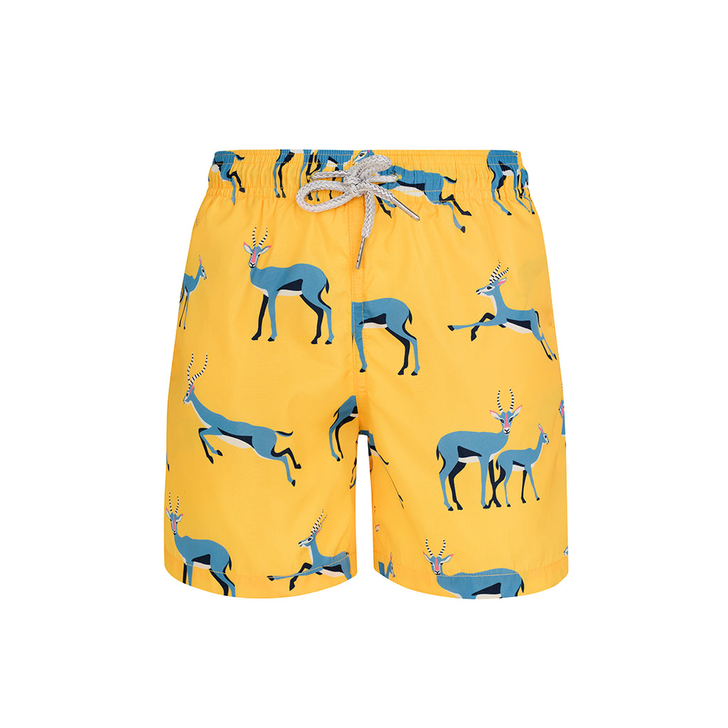 Yellow Springbok- Boys Swim Shorts
