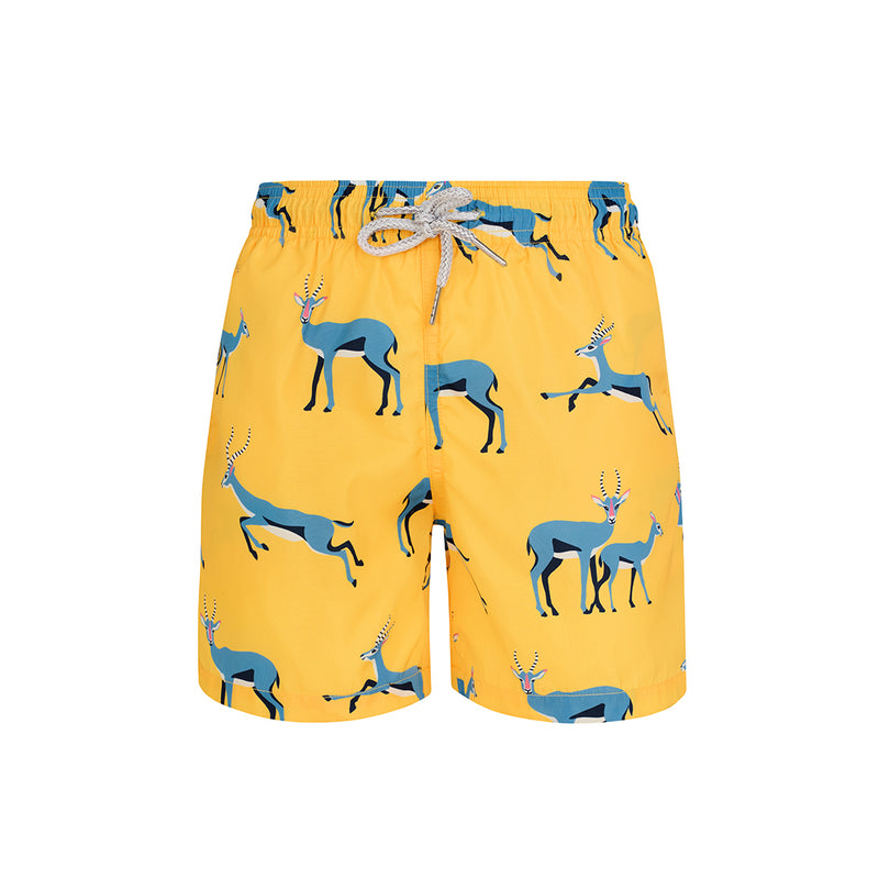 Yellow Springbok- Boys Swim Shorts