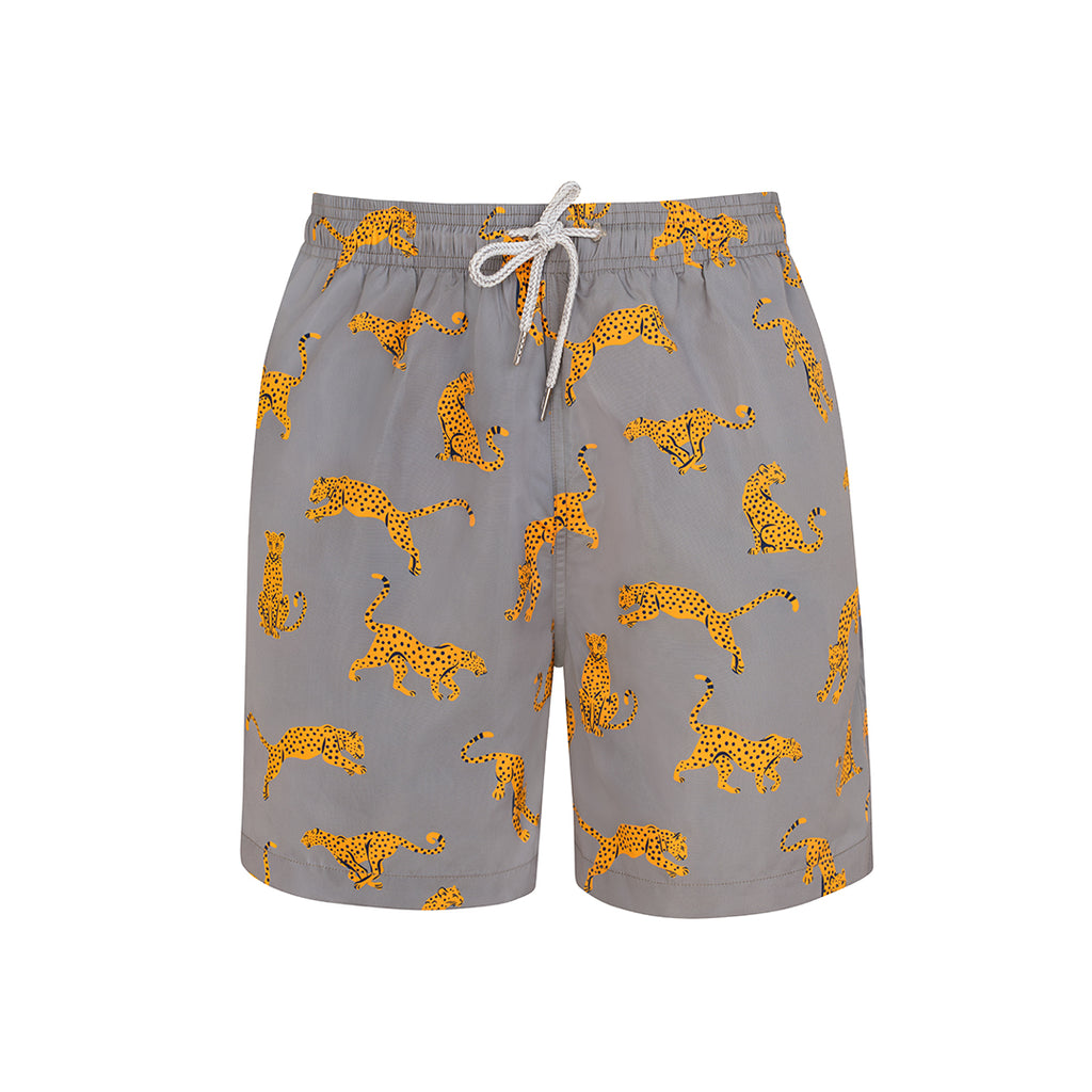 Grey Cheetah - Men's Swim Shorts