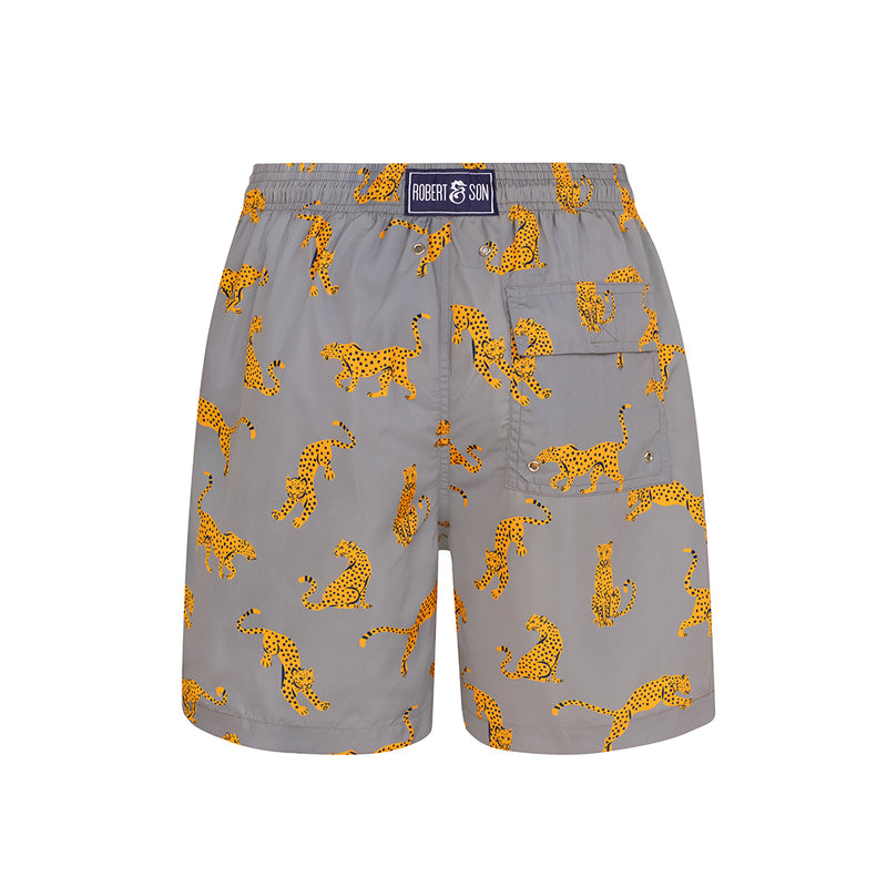 Grey Cheetah - Men's Swim Shorts