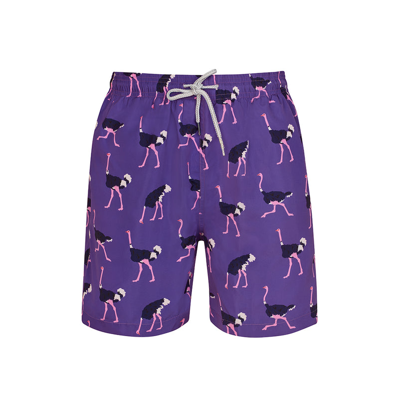 Purple Ostrich - Men's Swim Shorts