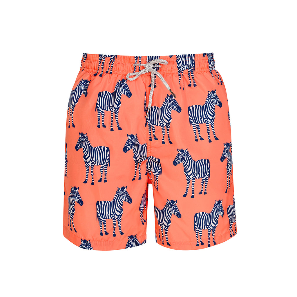 Peach Zebra - Men's Swim Shorts