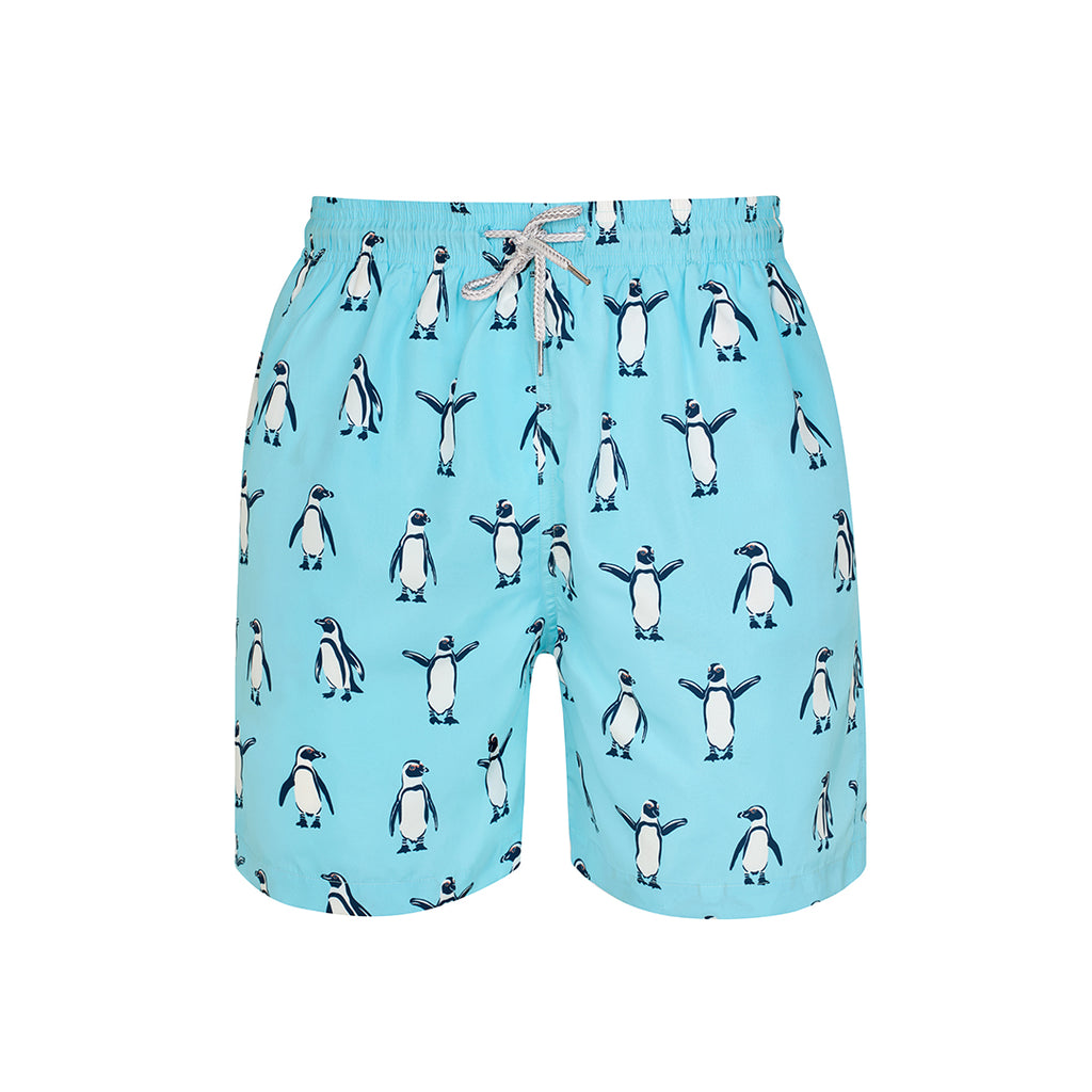 Ice Blue Penguins - Men's Swim Shorts