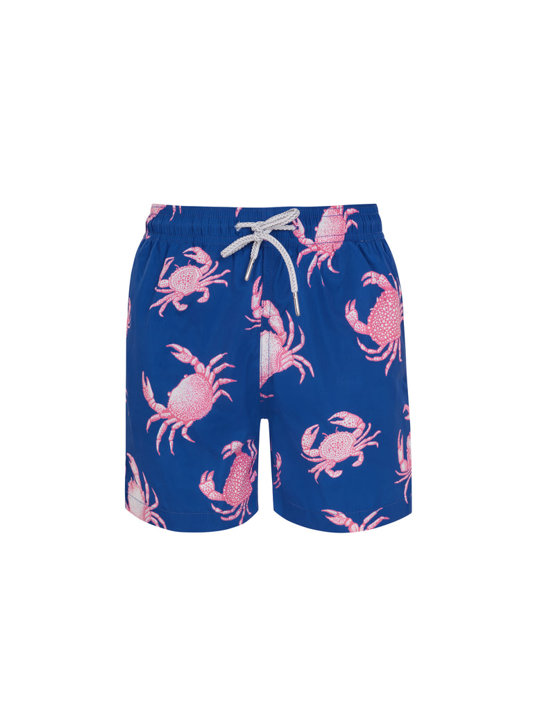 Navy Crabs - Boys Swim Shorts