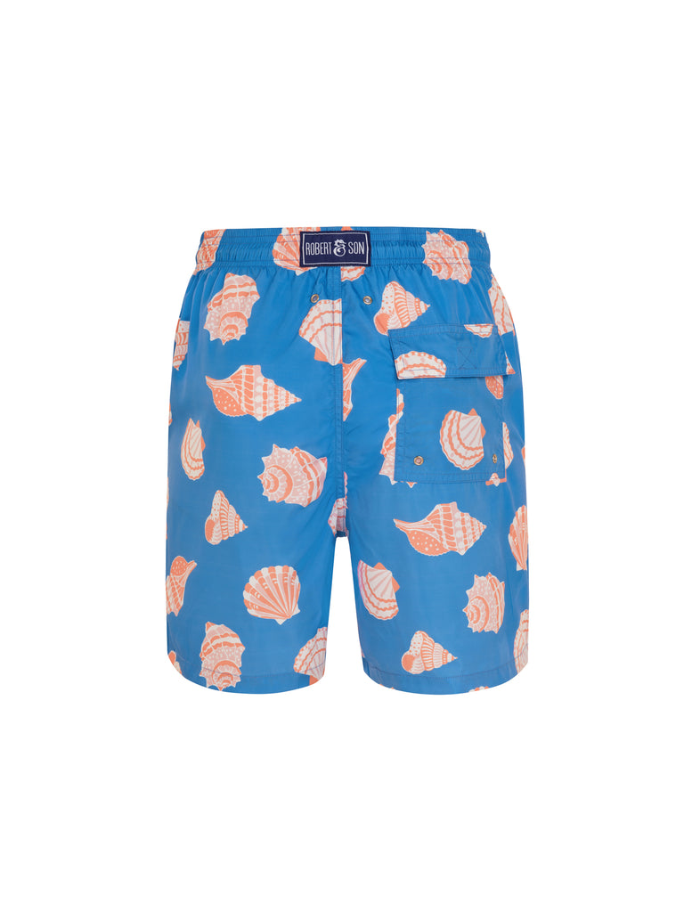 Blue Shells - Men's Designer Swim Shorts