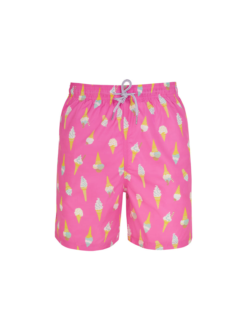 Pink Ice Creams- Men's Designer Swim Shorts